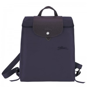 Bilberry Purple Men's Longchamp Le Pliage Green M Backpacks | 64720-WRYS