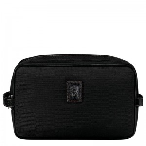 Black Men's Longchamp Boxford Toiletry Bags | 28169-MBGJ
