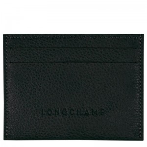 Black Men's Longchamp Le Foulonné Cardholders | 59841-NJXG