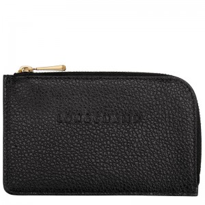 Black Men's Longchamp Le Foulonné Cardholders | 26975-BPCA