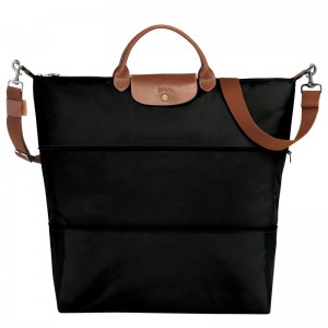 Black Men's Longchamp Le Pliage Original expandable Travel Bags | 64971-EVAP