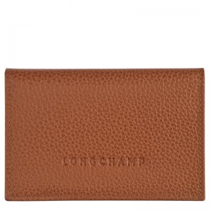 Caramel Brown Women's Longchamp Le Foulonné Cardholders | 10987-WQMV