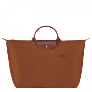 Cognac Brown Women's Longchamp Le Pliage Green S Travel Bags | 54936-CXDF