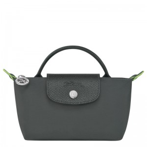 Graphite Grey Men's Longchamp Le Pliage Green with handle Pouches | 96302-ZNWB