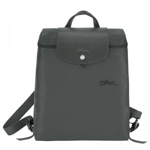 Graphite Grey Women's Longchamp Le Pliage Green M Backpacks | 87639-RIXV