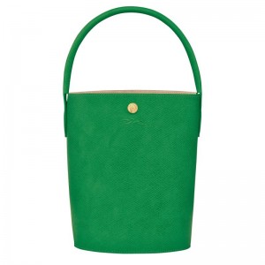 Green Women's Longchamp Épure S Bucket Bag | 09682-FBQJ