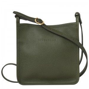 Khaki Women's Longchamp Le Foulonné S Crossbody Bags | 08341-QYMF