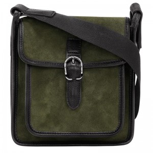 Khaki Women's Longchamp Le Foulonné S Crossbody Bags | 02361-FOEZ