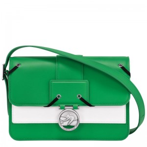 Lawn Green Women's Longchamp Box-Trot M Crossbody Bags | 53194-THLR