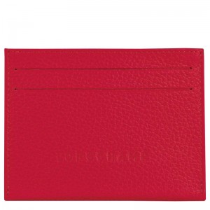 Love Red Men's Longchamp Le Foulonné Cardholders | 31706-XCYB