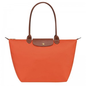 Orange Women's Longchamp Le Pliage Original L Tote Bag | 94187-BHEL