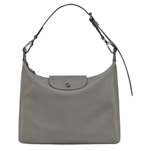 Turtledove Grey Women's Longchamp Le Pliage Xtra M Hobo Bags | 94603-MVNH