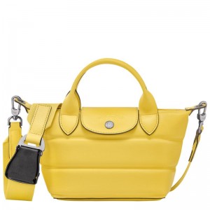 Yellow Women's Longchamp Le Pliage Xtra XS Handbags | 16543-CUKV