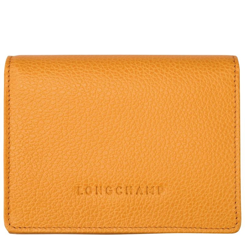Apricot Orange Men\'s Longchamp Le Foulonné Wallets | 62941-JSFR