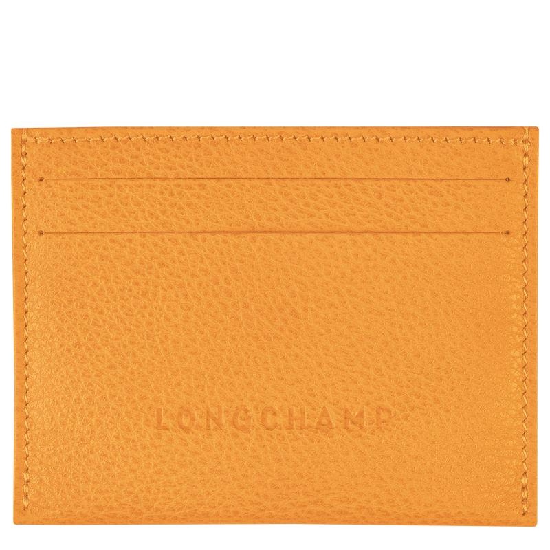 Apricot Orange Men\'s Longchamp Le Foulonné Cardholders | 79160-YKCA