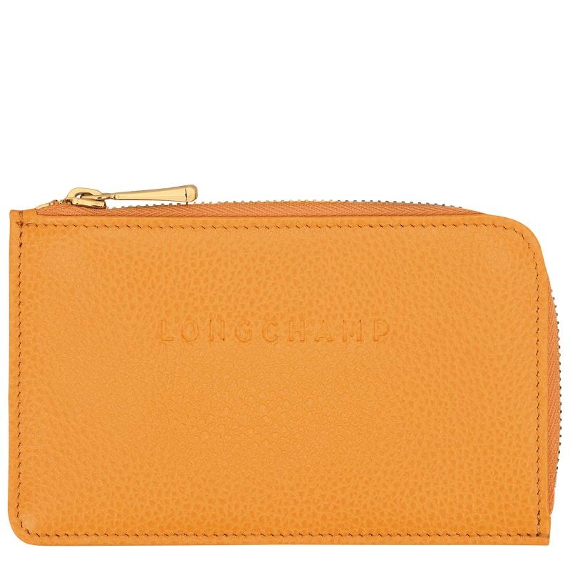 Apricot Orange Men\'s Longchamp Le Foulonné Cardholders | 42935-QCIW