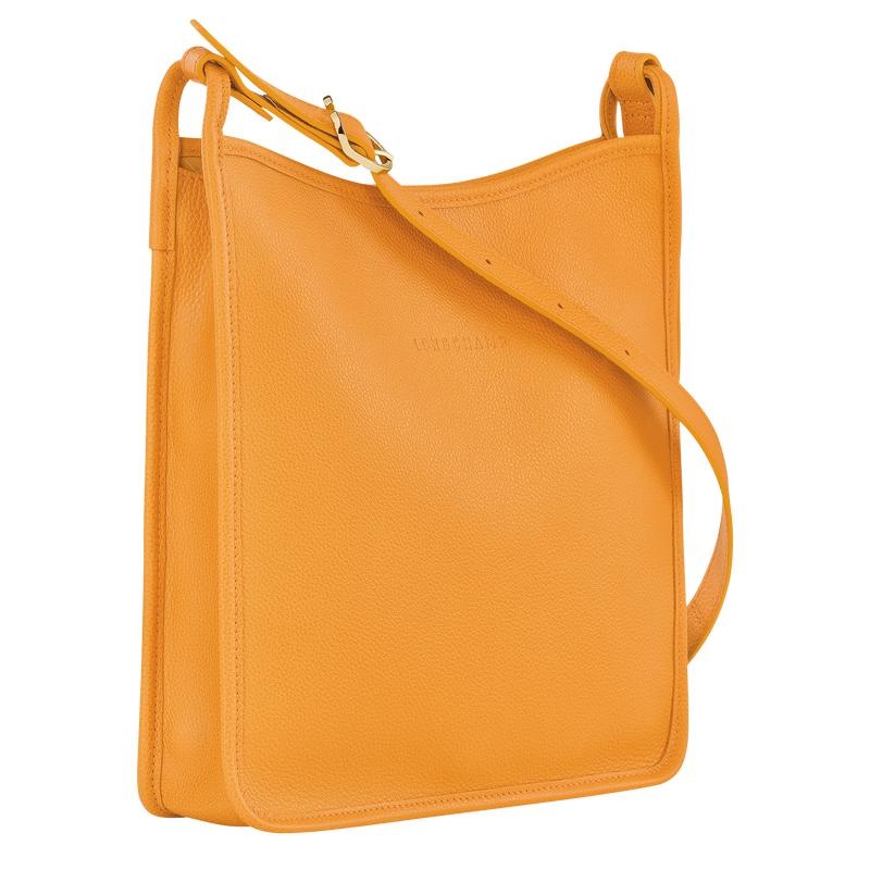 Apricot Orange Women's Longchamp Le Foulonné M Crossbody Bags | 18346-OWHM
