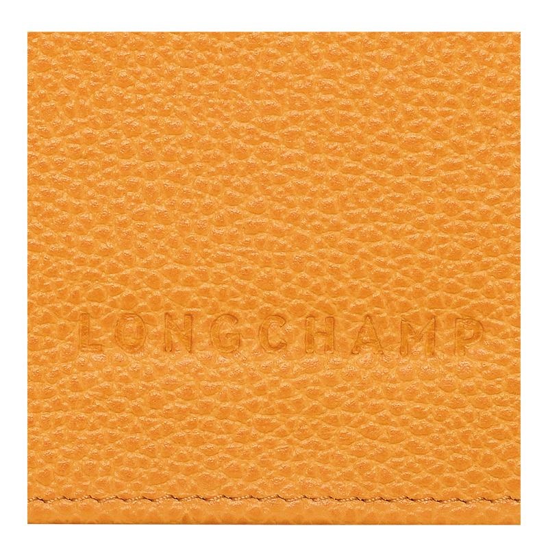 Apricot Orange Women's Longchamp Le Foulonné Continental Wallets | 94608-KSJA