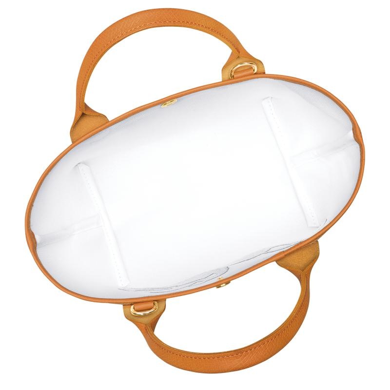 Apricot Orange Women's Longchamp Le Panier Pliage S Basket Bag | 01395-CEXT