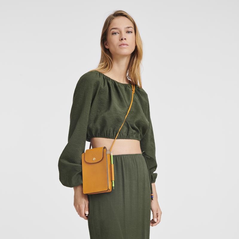 Apricot Orange Women's Longchamp Épure XS Crossbody Bags | 38596-OQZN