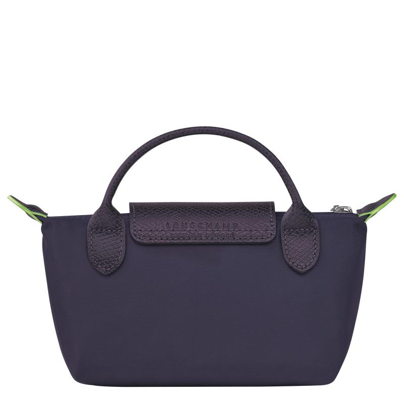 Bilberry Purple Men's Longchamp Le Pliage Green with handle Pouches | 06192-HEFL