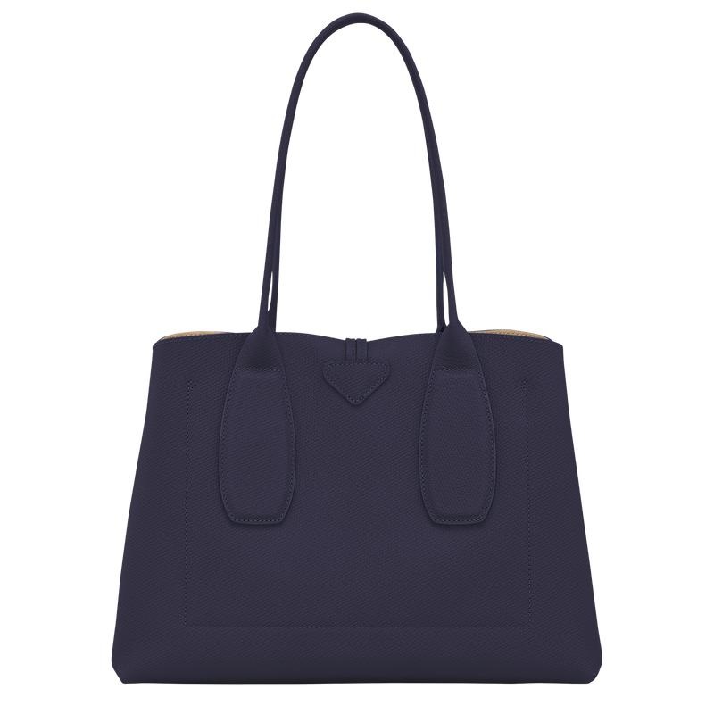 Bilberry Purple Women's Longchamp Roseau L Tote Bag | 83756-DIZX