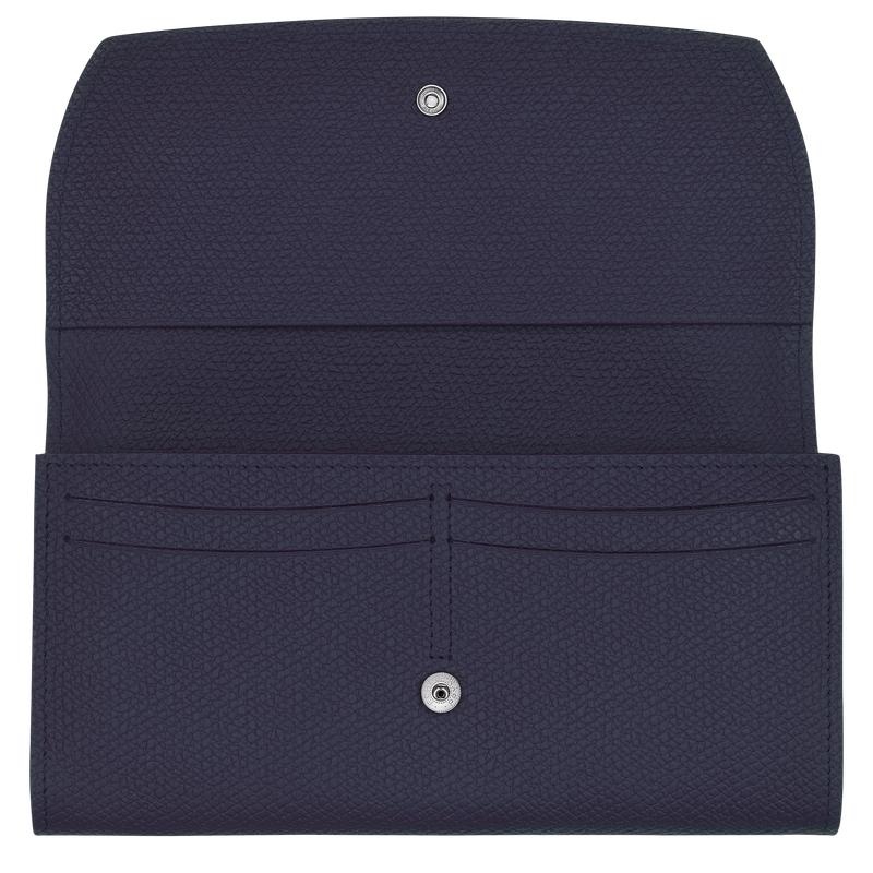 Bilberry Purple Women's Longchamp Roseau Continental Wallets | 04871-SGDU