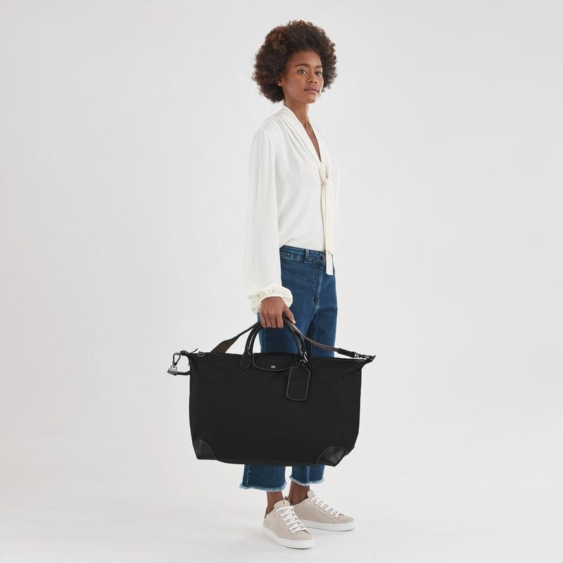 Black Men's Longchamp Boxford S Travel Bags | 41607-SUWT