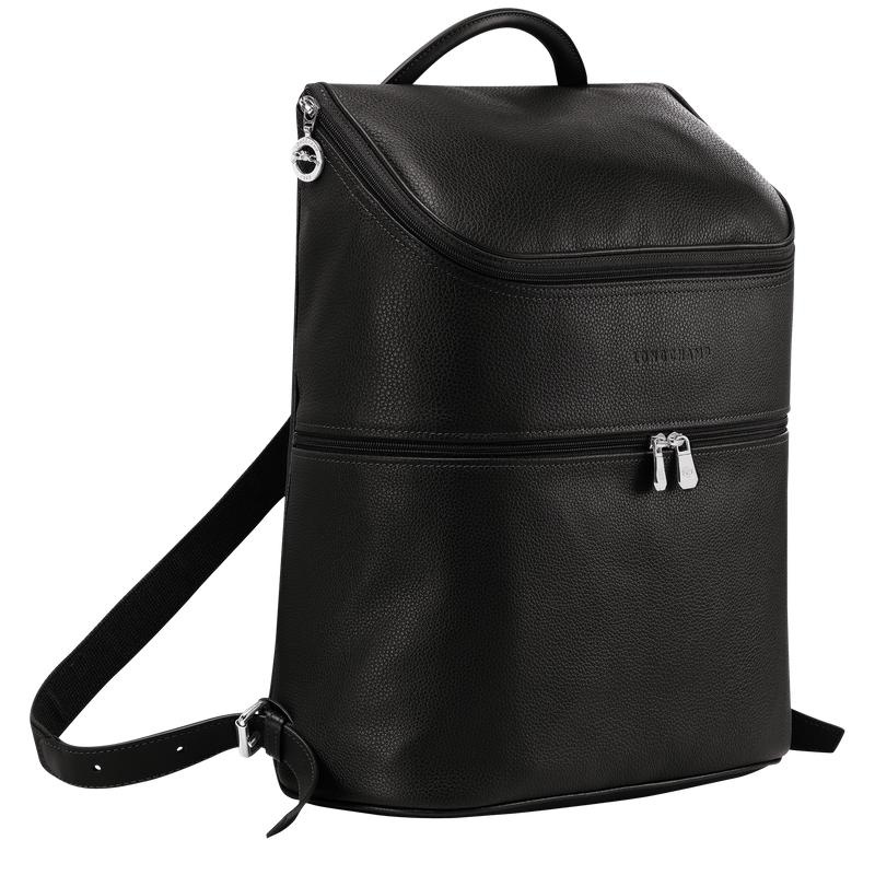 Black Men's Longchamp Le Foulonné Backpacks | 01978-BVRP