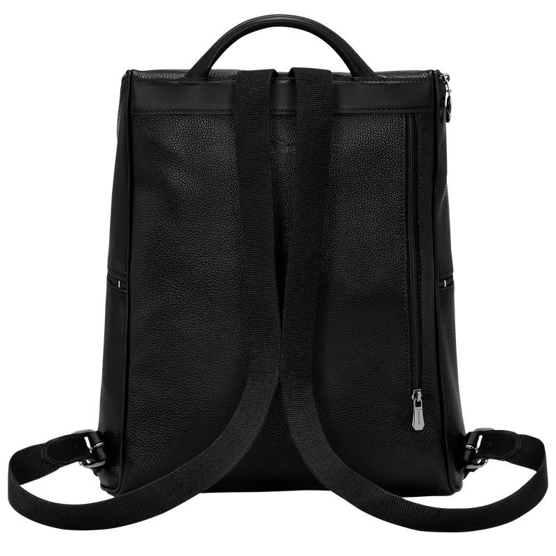 Black Men's Longchamp Le Foulonné Backpacks | 01978-BVRP