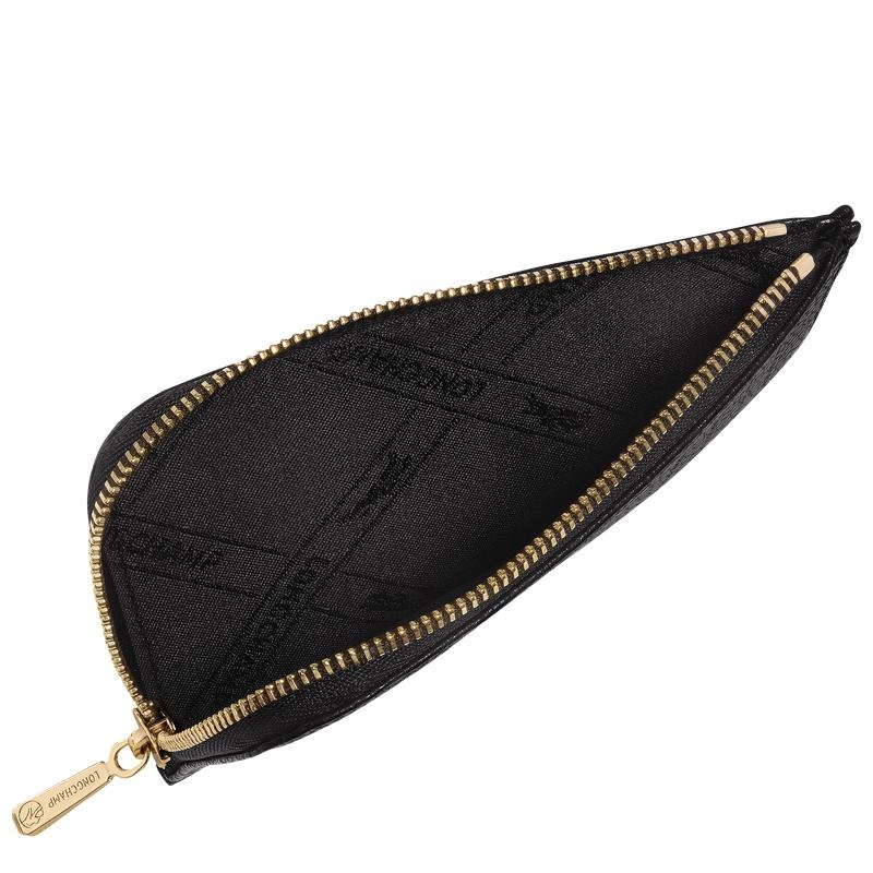 Black Men's Longchamp Le Foulonné Cardholders | 26975-BPCA