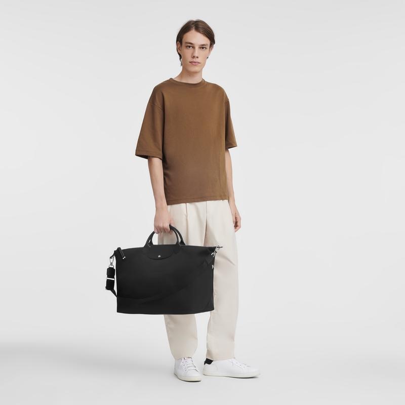 Black Men's Longchamp Le Pliage Energy S Travel Bags | 40953-CDXJ
