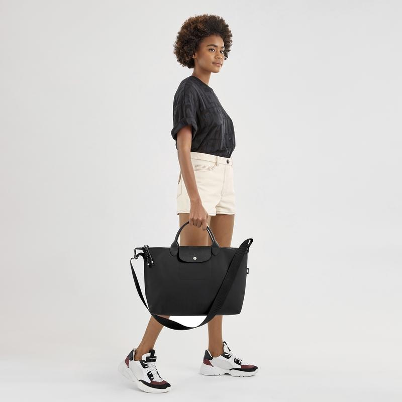 Black Men's Longchamp Le Pliage Energy XL Handbags | 52061-ZTRP