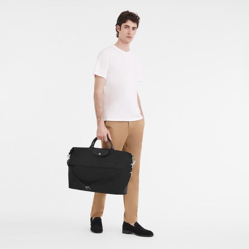 Black Men's Longchamp Le Pliage Green expandable Travel Bags | 54097-XHFY