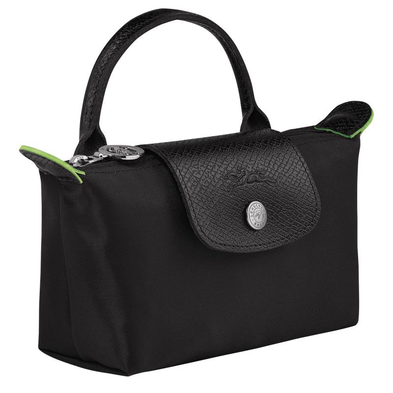 Black Men's Longchamp Le Pliage Green with handle Pouches | 82375-TDCX