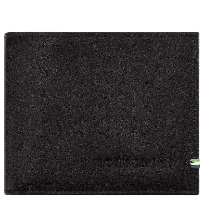 Black Men\'s Longchamp sur Seine Wallets | 08945-LVEW