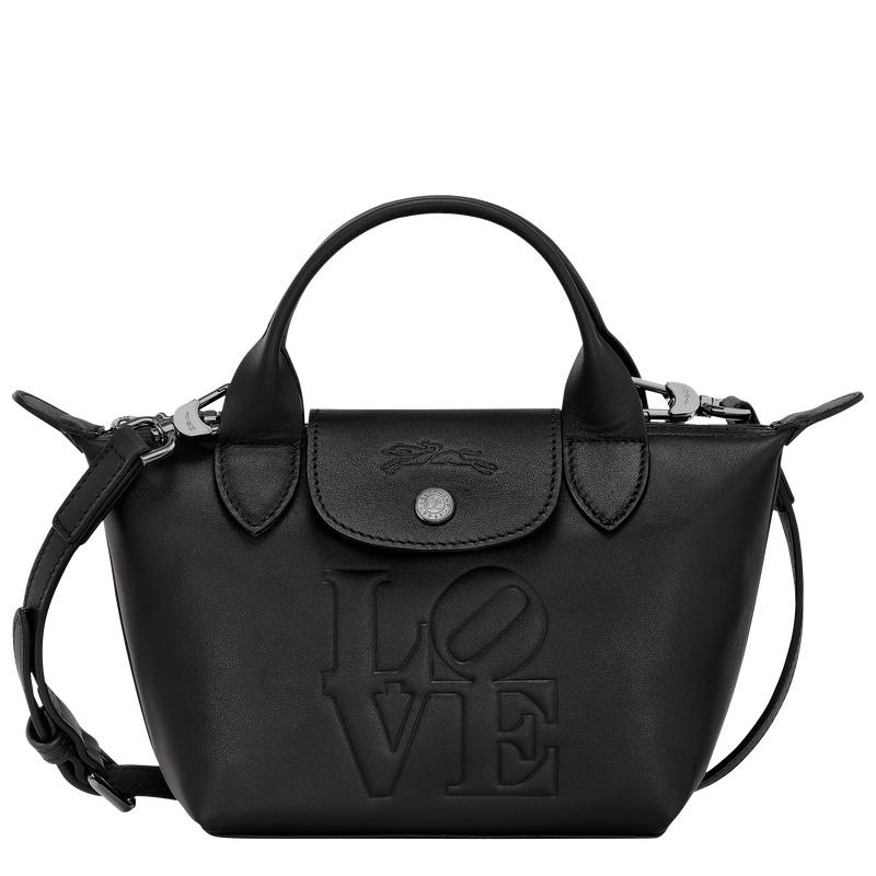 Black Men\'s Longchamp x Robert Indiana XS Handbags | 78692-HONC