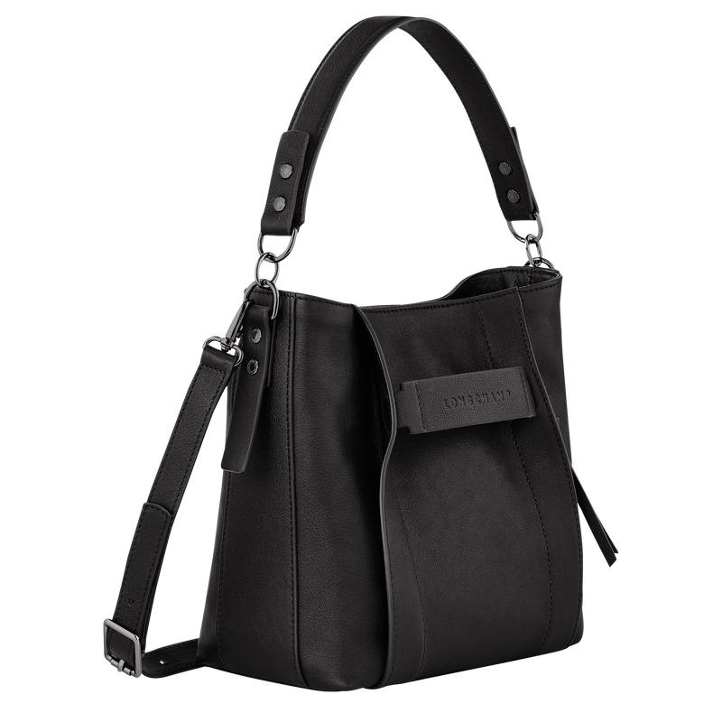 Black Women's Longchamp 3D S Crossbody Bags | 98257-GNIZ