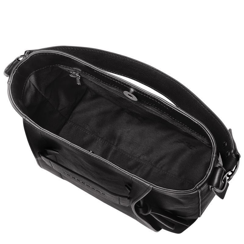Black Women's Longchamp 3D S Crossbody Bags | 98257-GNIZ