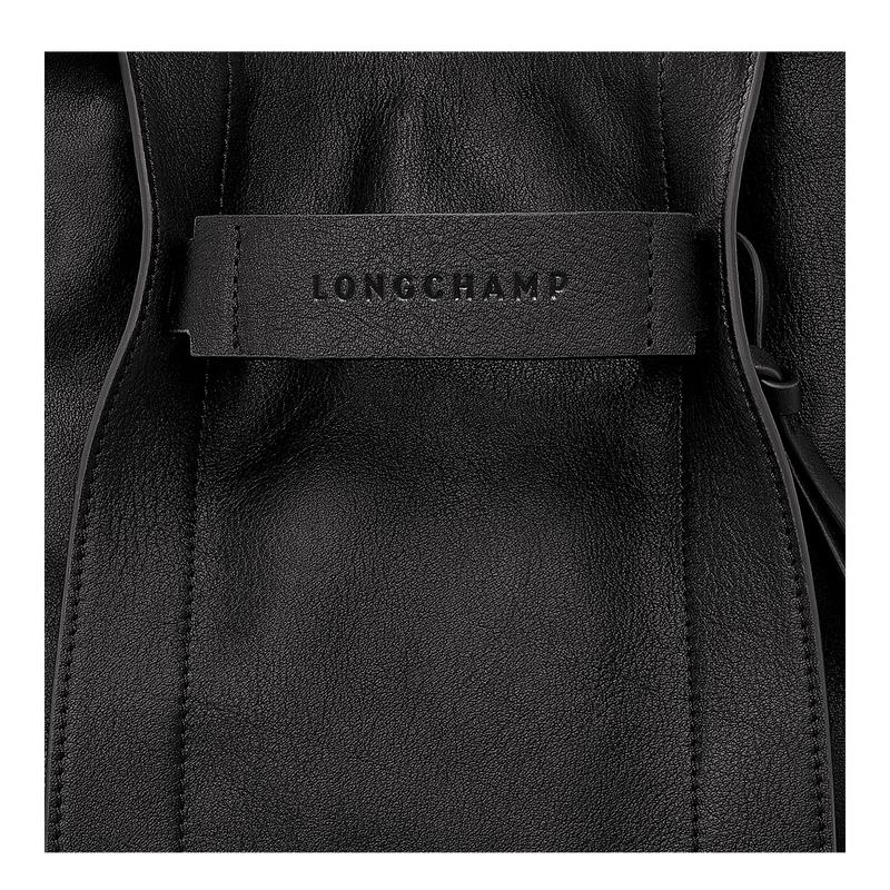 Black Women's Longchamp 3D S Crossbody Bags | 98257-GNIZ