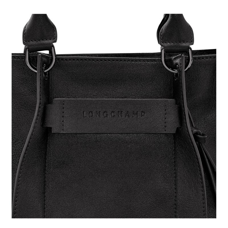 Black Women's Longchamp 3D S Handbags | 82074-DKJN