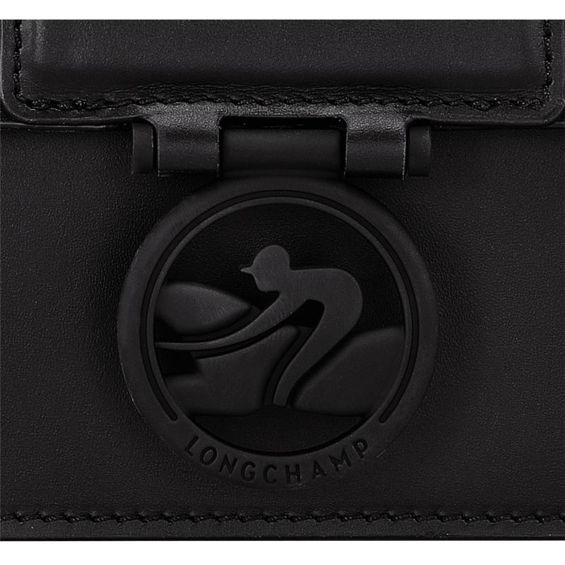 Black Women's Longchamp Box-Trot M Shoulder bag Shoulder Bags | 48903-YHWL