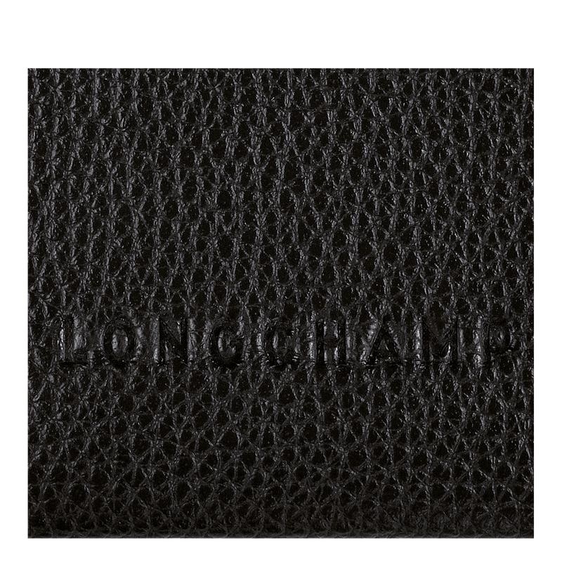 Black Women's Longchamp Le Foulonné Cardholders | 86521-KSPX