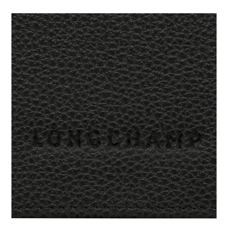 Black Women's Longchamp Le Foulonné Continental Wallets | 04158-LBNR