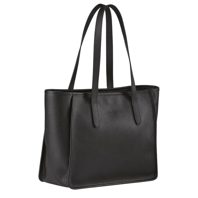 Black Women's Longchamp Le Foulonné L Tote Bag | 53712-FSUD