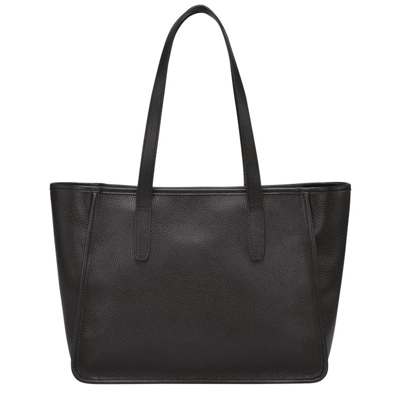 Black Women's Longchamp Le Foulonné L Tote Bag | 53712-FSUD
