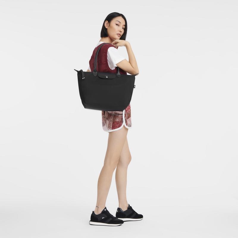 Black Women's Longchamp Le Pliage Energy L Tote Bag | 42593-LPZG