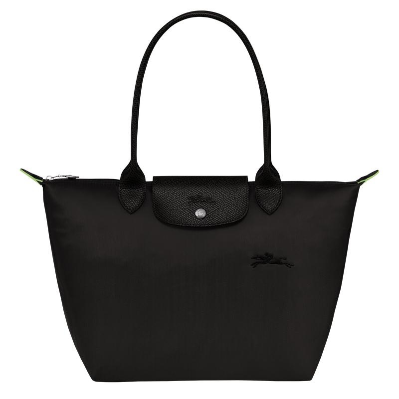 Black Women\'s Longchamp Le Pliage Green M Tote Bag | 41853-VWEG