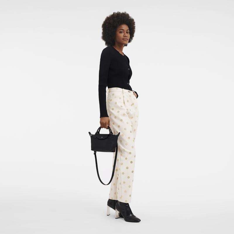 Black Women's Longchamp Le Pliage Xtra XS Handbags | 13750-TOPN
