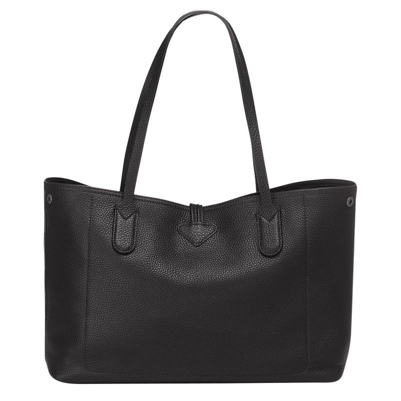 Black Women's Longchamp Roseau Essential L Tote Bag | 51278-QGAR